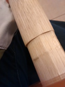 Nette démarcation entre la tsuka et la lame.
